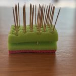 Schwamm-Studie zur Installation der Langspieße (1)